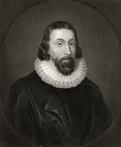 John Winthrop, inciso da Charles William Sharpe (1818-99) da Anthony van Dyck